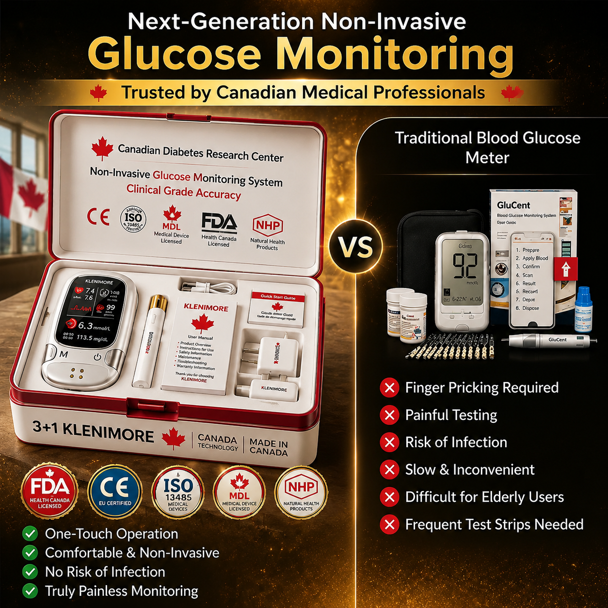 Non-Invasive Monitor – 5 Seconds / 99% Accuracy
